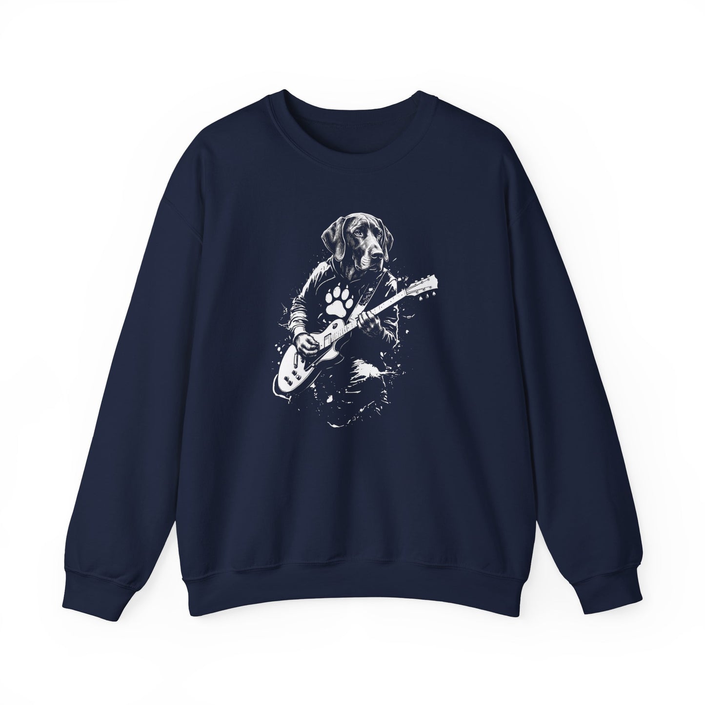 German Shorthaired Pointer Guitar Crewneck Sweatshirt