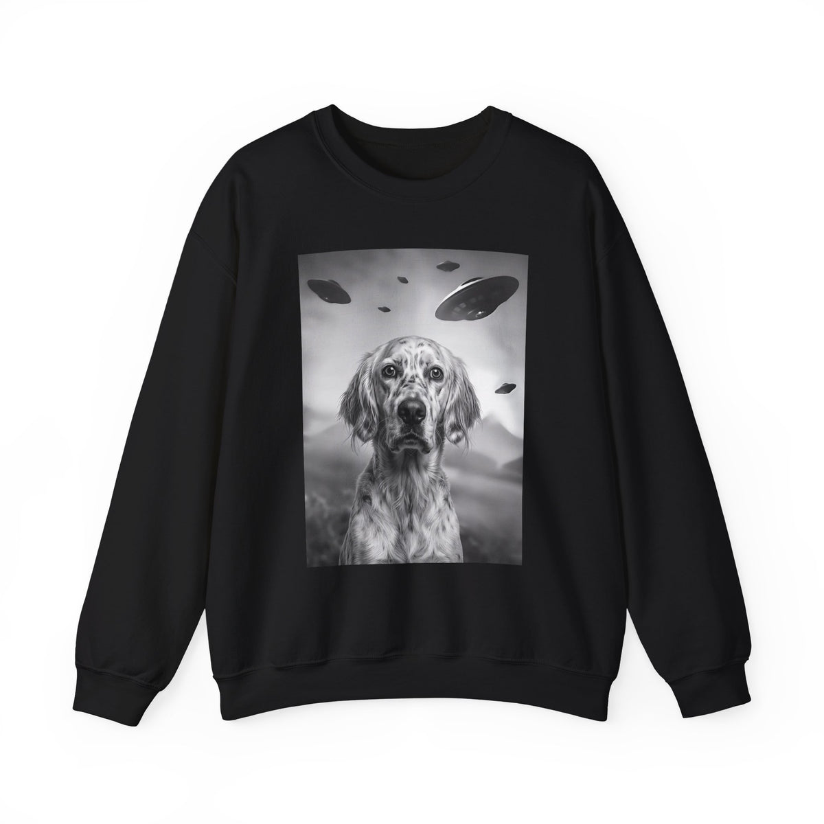 English Setter UFO Crewneck Sweatshirt