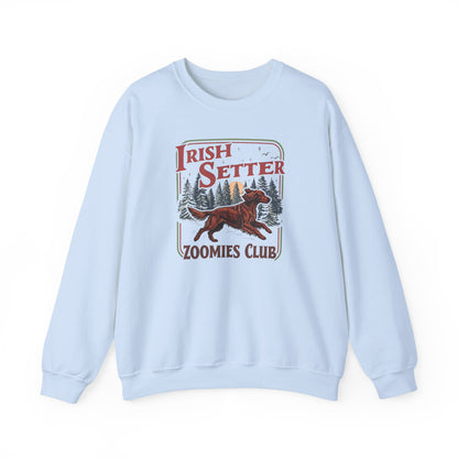 Irish Setter Zoomies Club Crewneck Sweatshirt