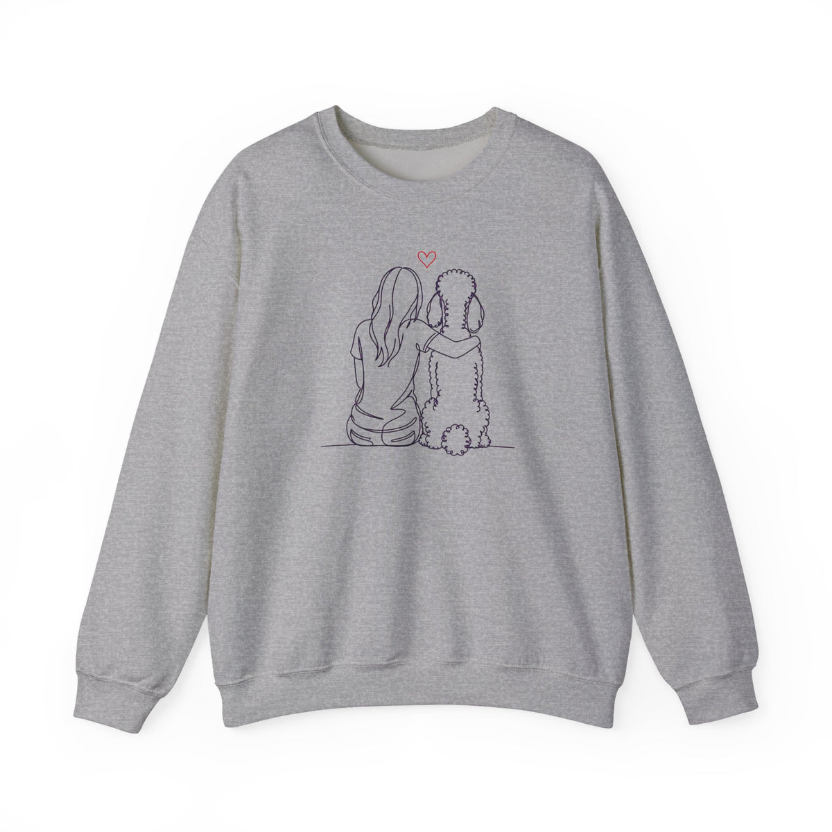 Standard Poodle Hug Crewneck Sweatshirt