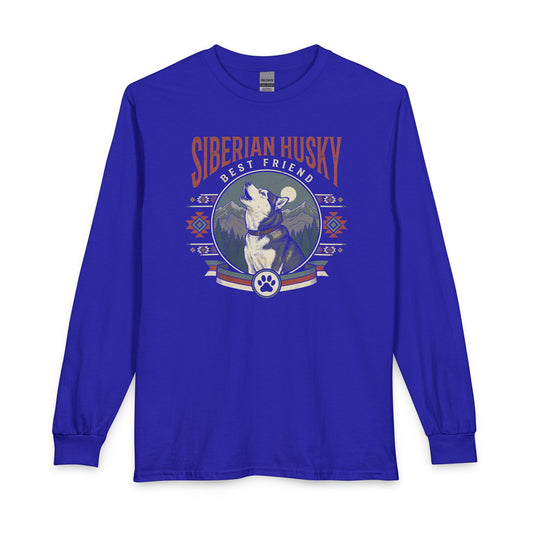 Siberian Husky Best Friend Long Sleeve Royal