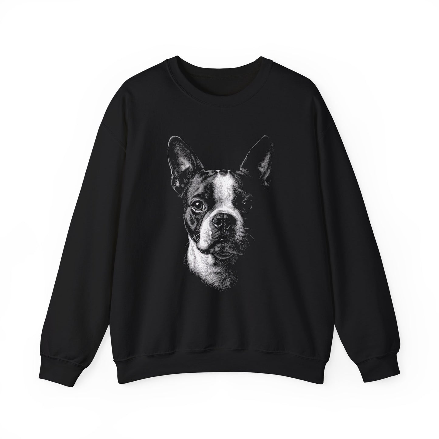 Boston Terrier Portrait Crewneck Sweatshirt