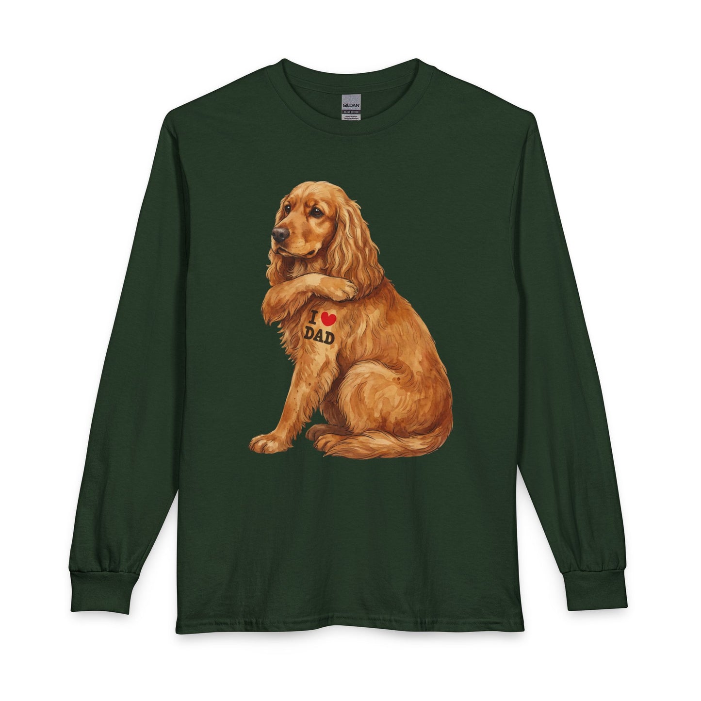 Cocker Spaniel I Love Dad Long Sleeve