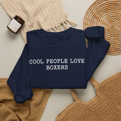 Cool People Love Boxers Crewneck Sweatshirt