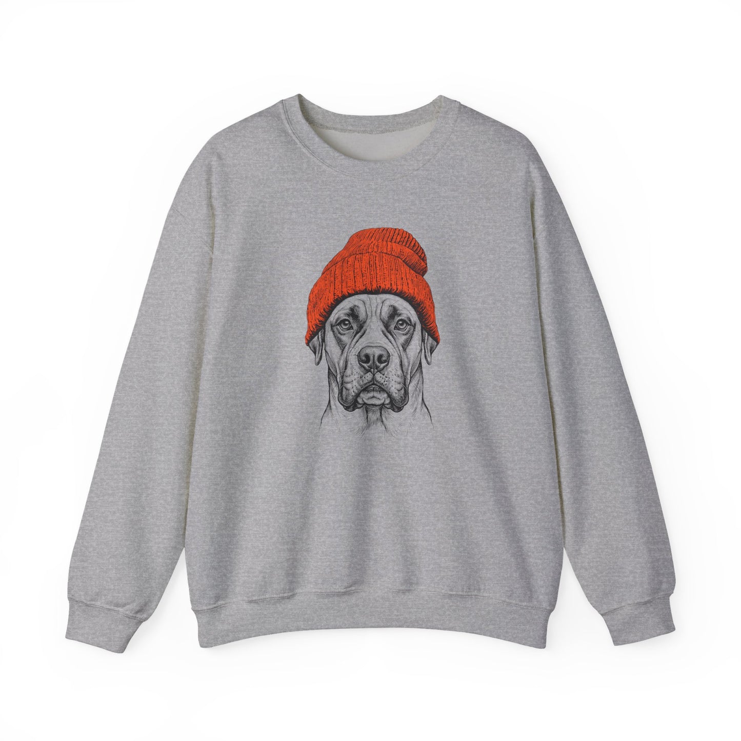 Boxer Beanie Crewneck Sweatshirt