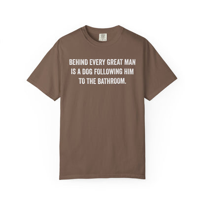 Great Man Dog Following Premium Tee