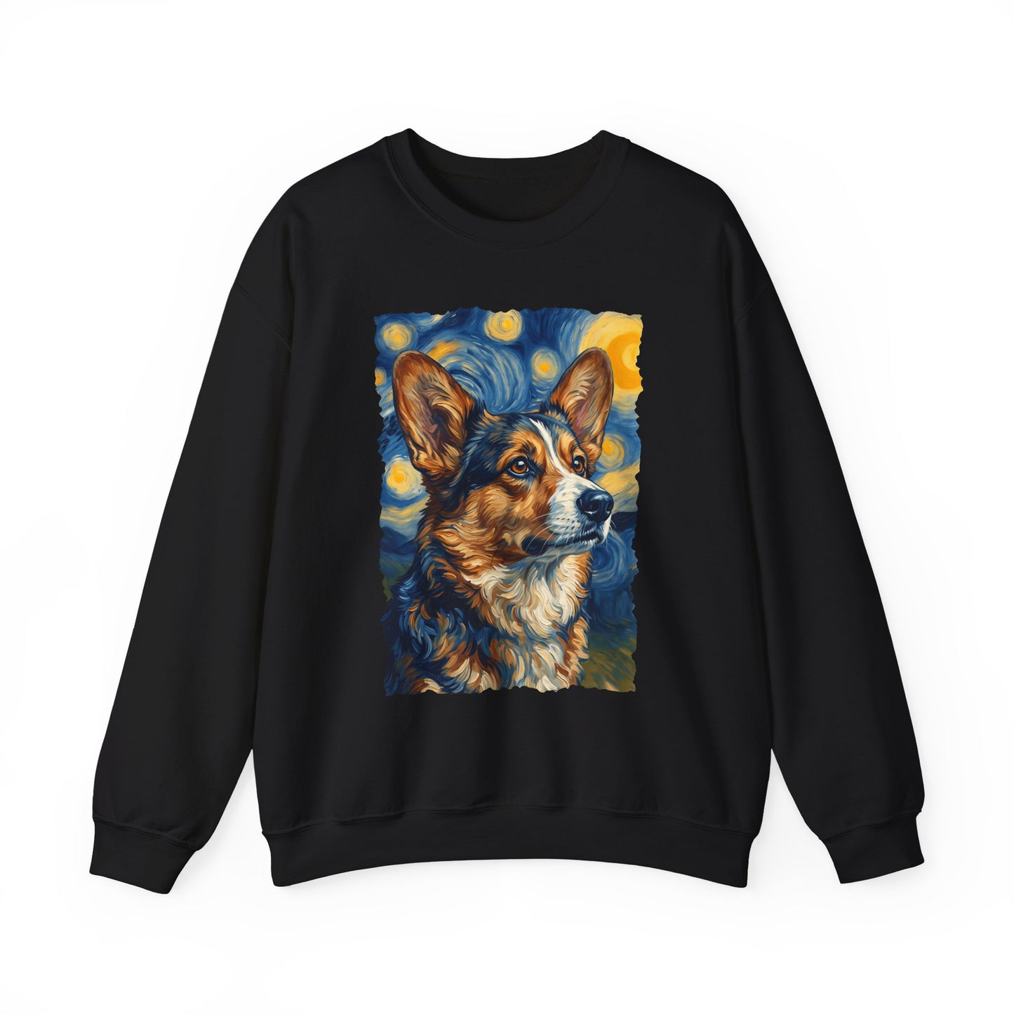 Cardigan Welsh Corgi Sable Van Gogh Crewneck Sweatshirt