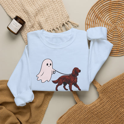 Irish Setter Ghost Walk Crewneck Sweatshirt