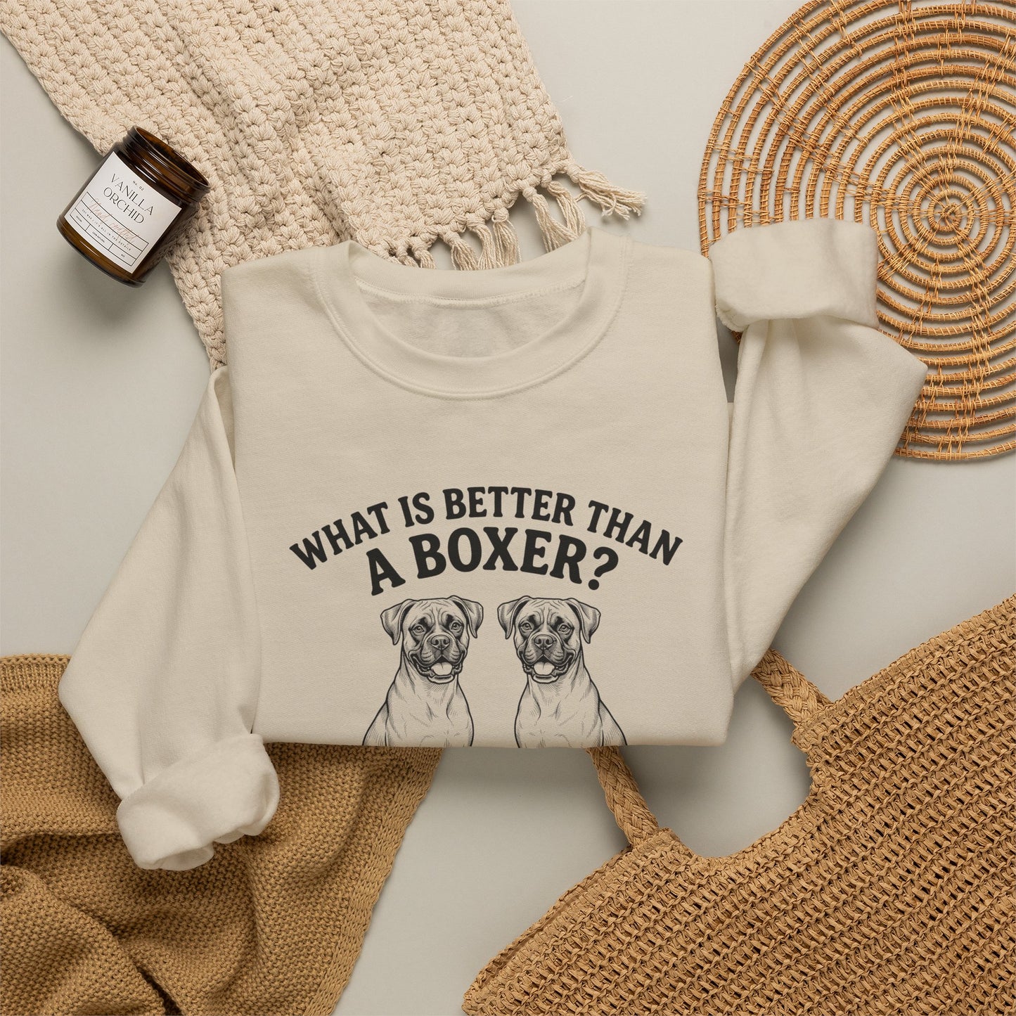 2 Boxers Halftone Crewneck Sweatshirt