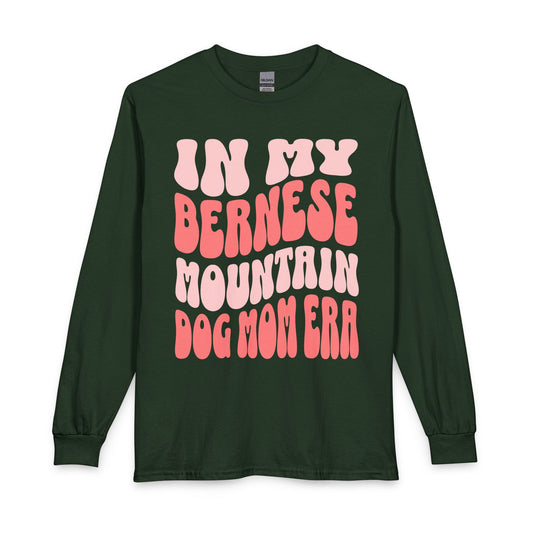 Bernese Mountain Dog Mom Long Sleeve Forest Green