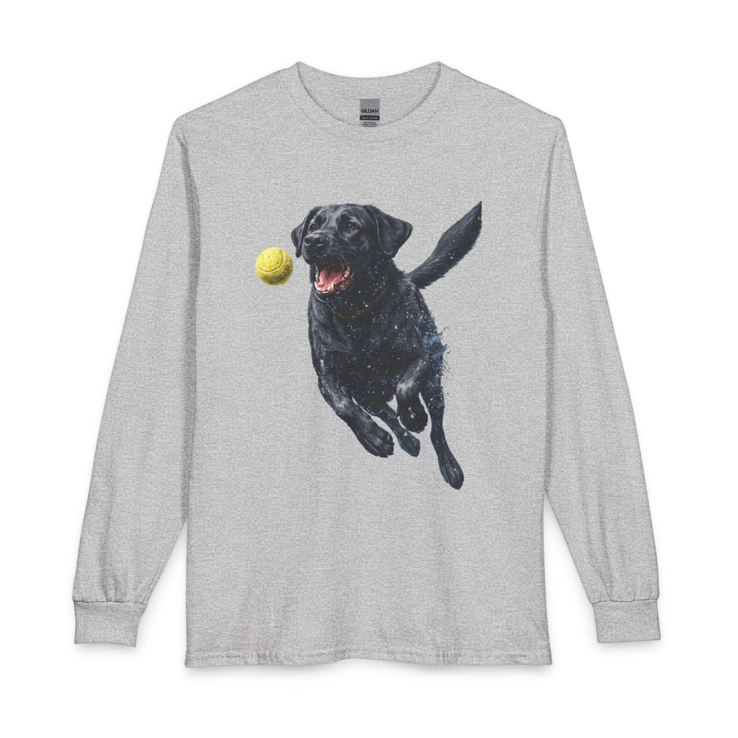 Black Labrador Running Long Sleeve