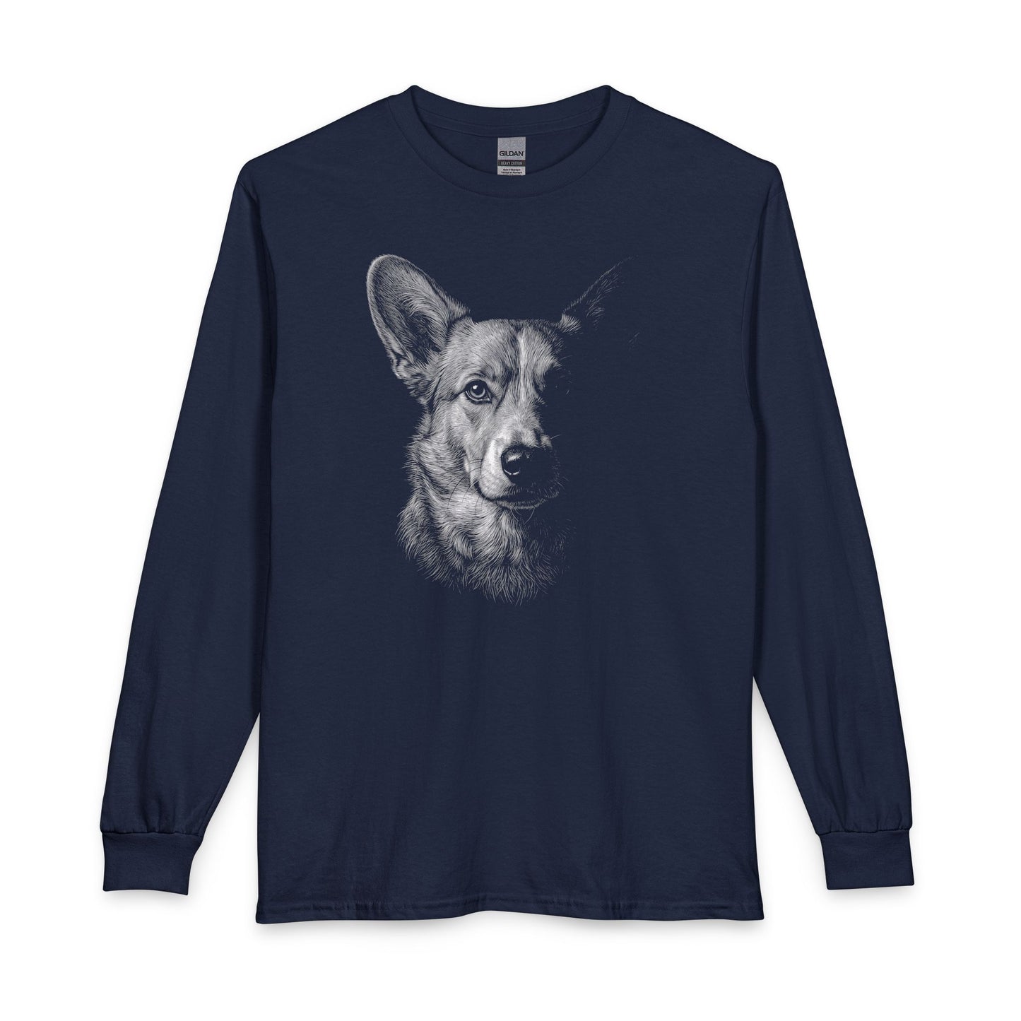 Cardigan Welsh Corgi Portrait Long Sleeve