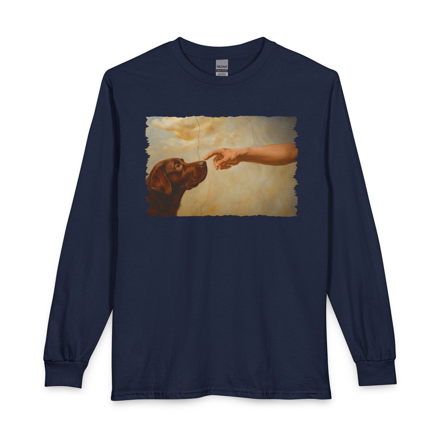 God Creates Chocolate Labrador Long Sleeve