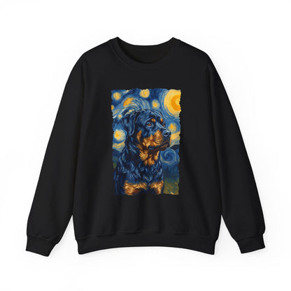 Rottweiler Van Gogh Crewneck Sweatshirt