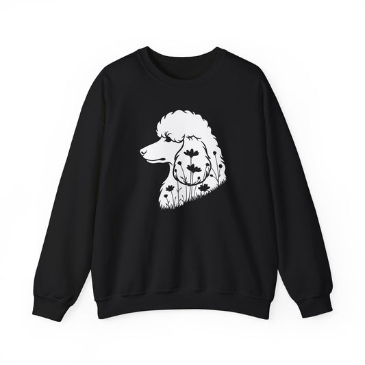 Standard Poodle Flowers 2 Crewneck Sweatshirt