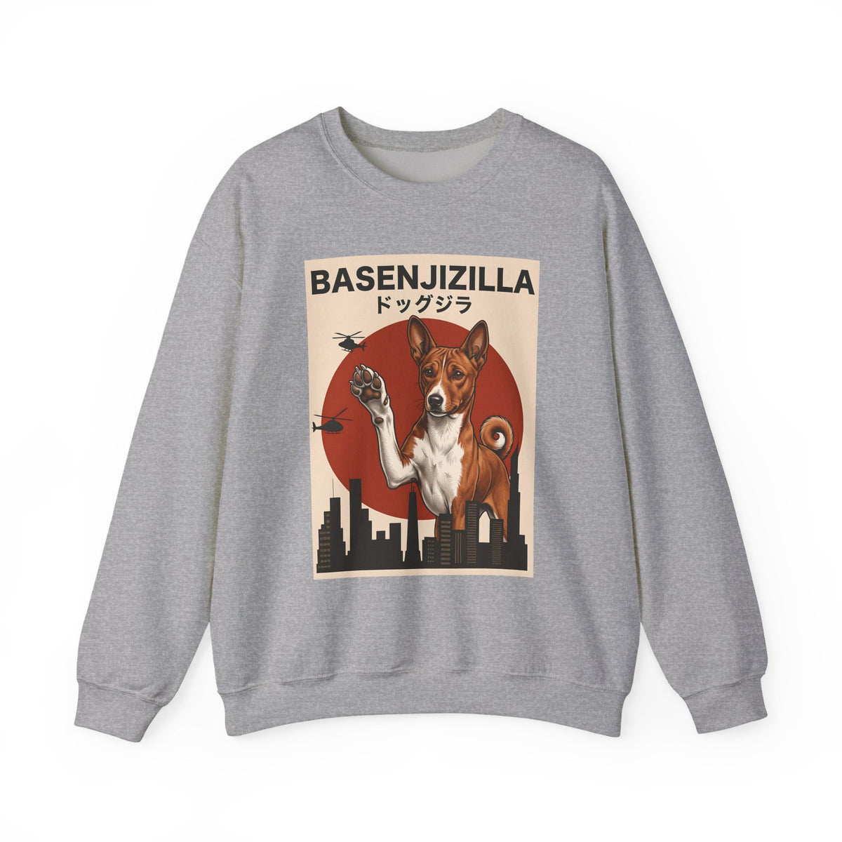 Basenji Basenjizilla Crewneck Sweatshirt