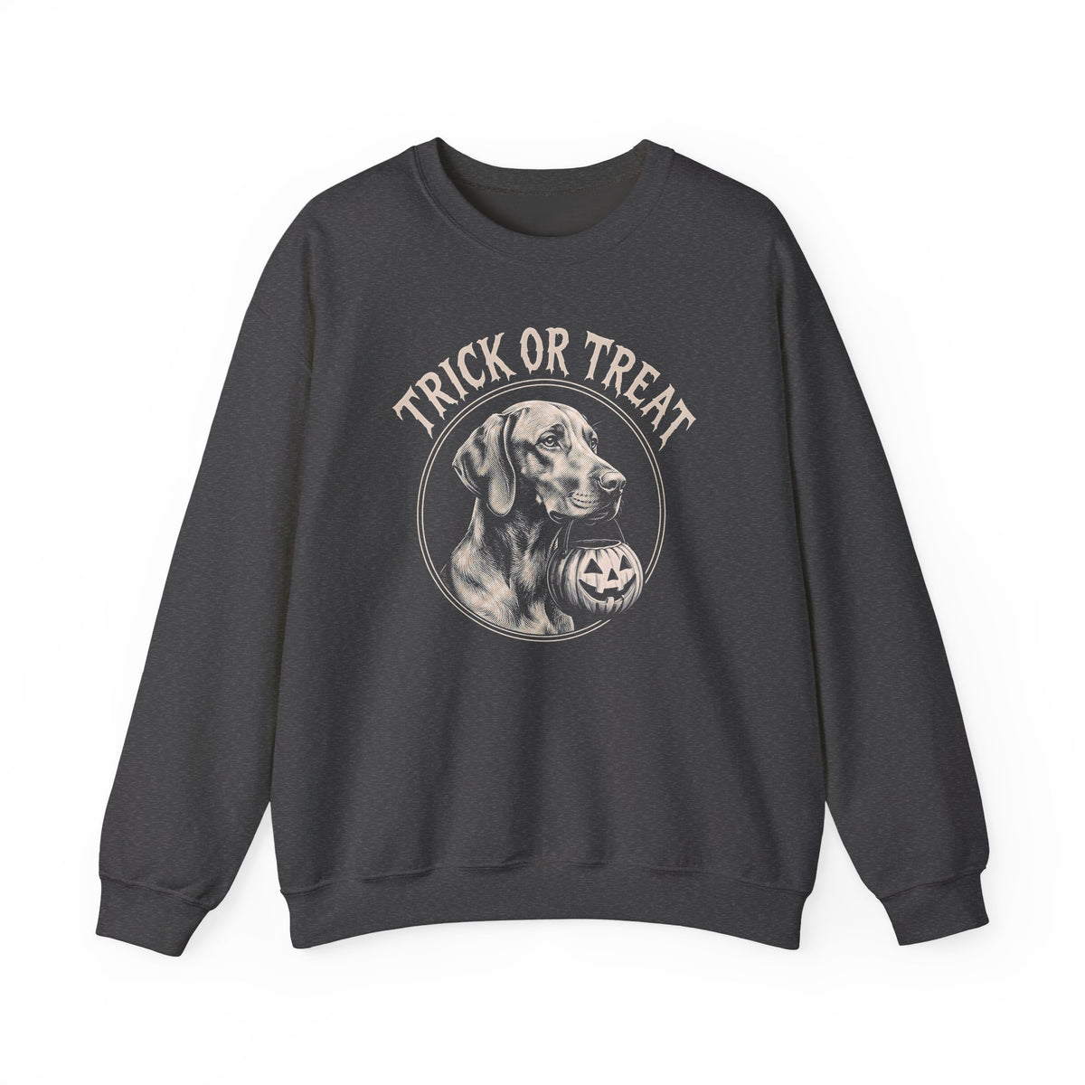 Vizsla Trick Or Treat Crewneck Sweatshirt