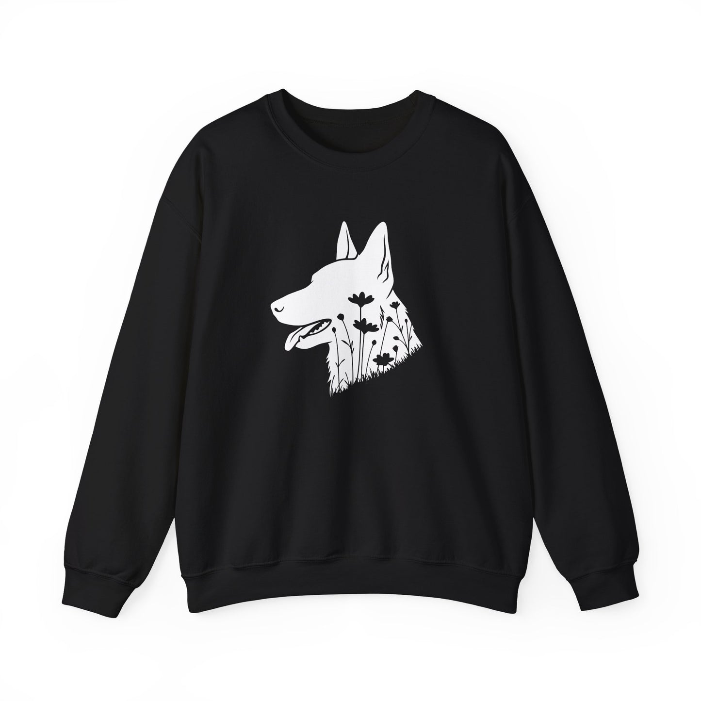 Dutch Shepherd Flowers Crewneck Sweatshirt