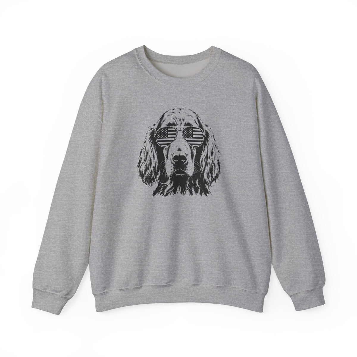 Irish Setter Flag Shades Crewneck Sweatshirt