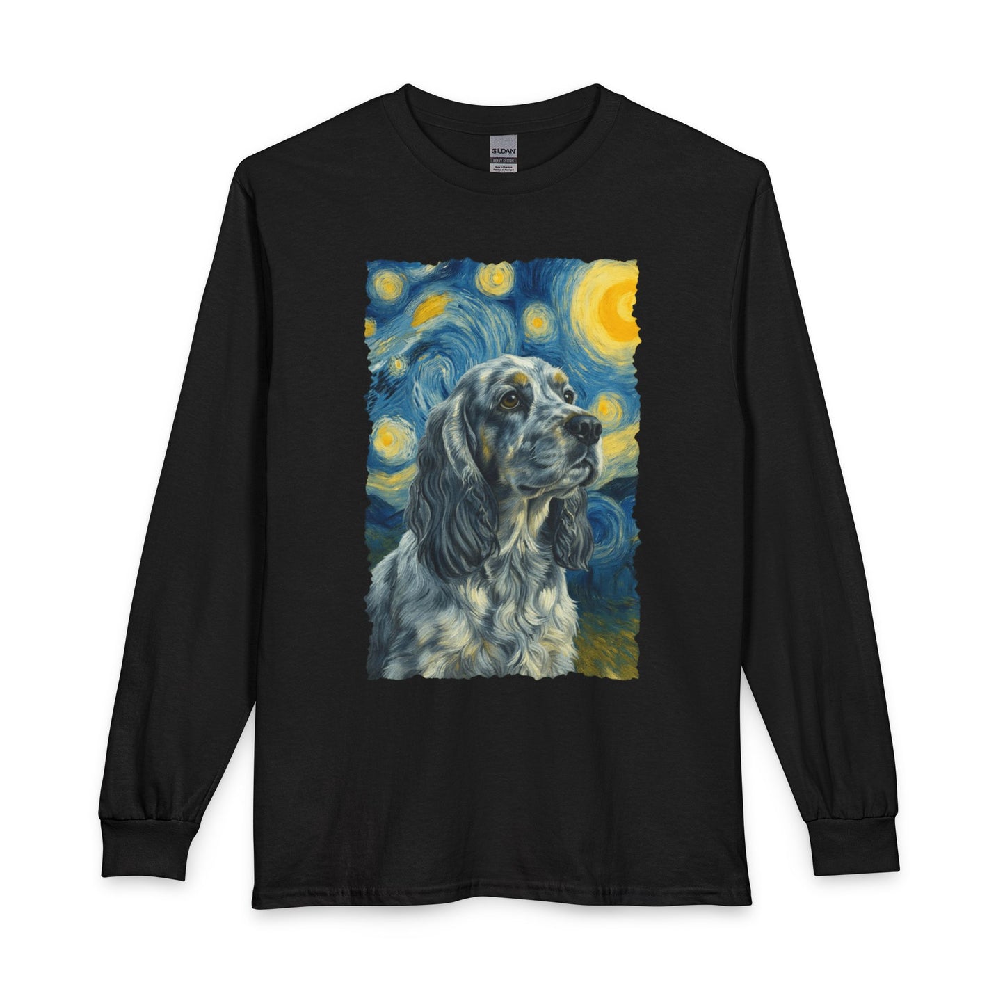 Blue Roan Cocker Spaniel Starry Night Long Sleeve
