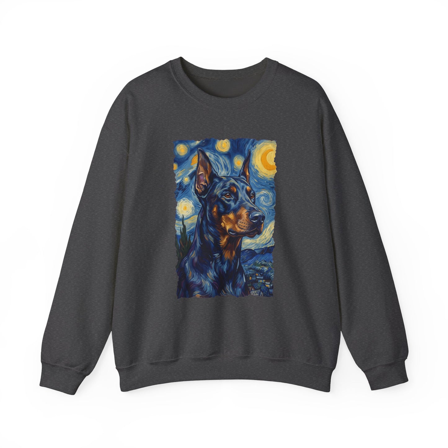 Doberman Van Gogh Crewneck Sweatshirt