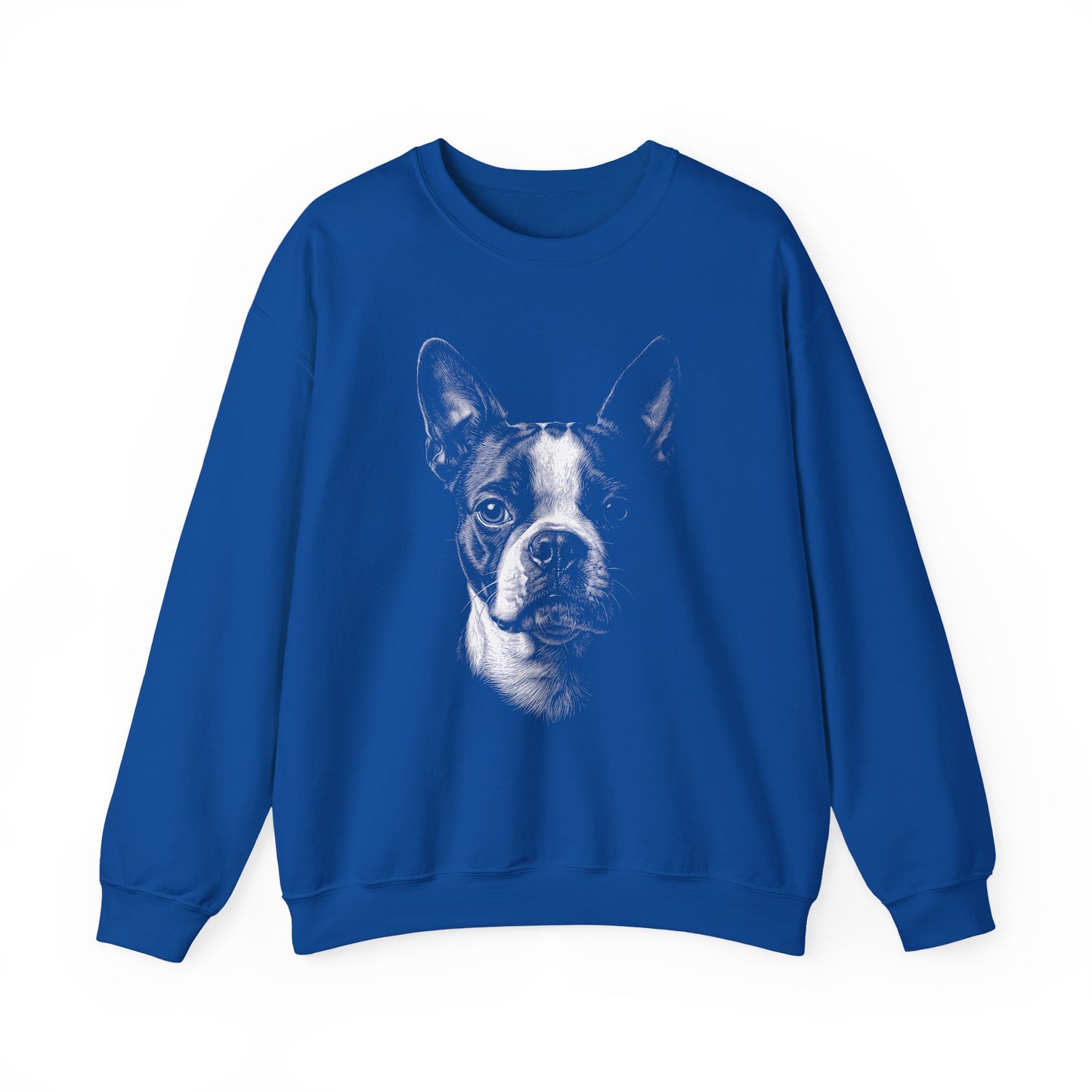 Boston Terrier Portrait Crewneck Sweatshirt