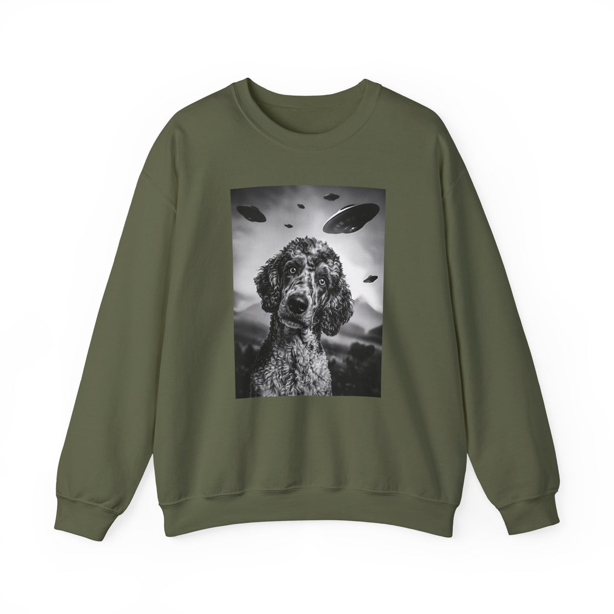Poodle UFO Crewneck Sweatshirt