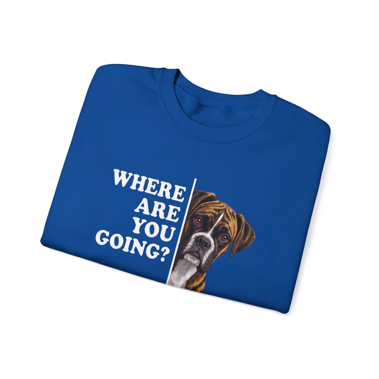 Brindle Boxer Alert Crewneck Sweatshirt