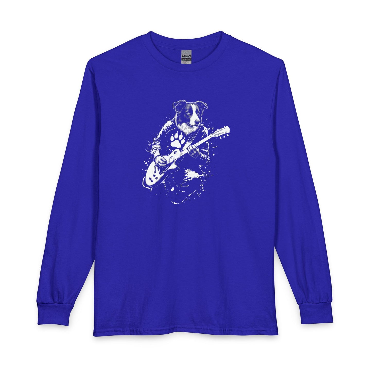 Border Collie Guitar Long Sleeve