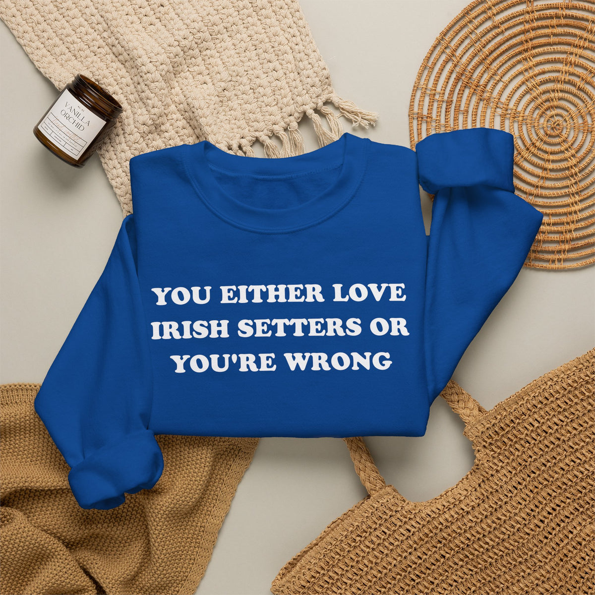 Love Irish Setter Crewneck Sweatshirt