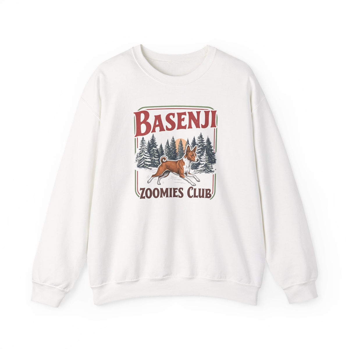 Basenji Zoomies Club Crewneck Sweatshirt