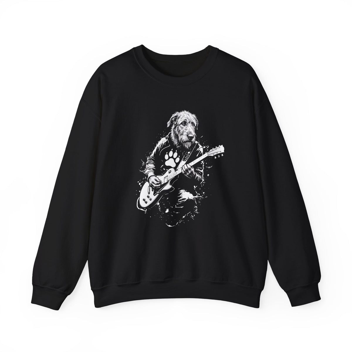 Irish Wolfhound Rocker Crewneck Sweatshirt