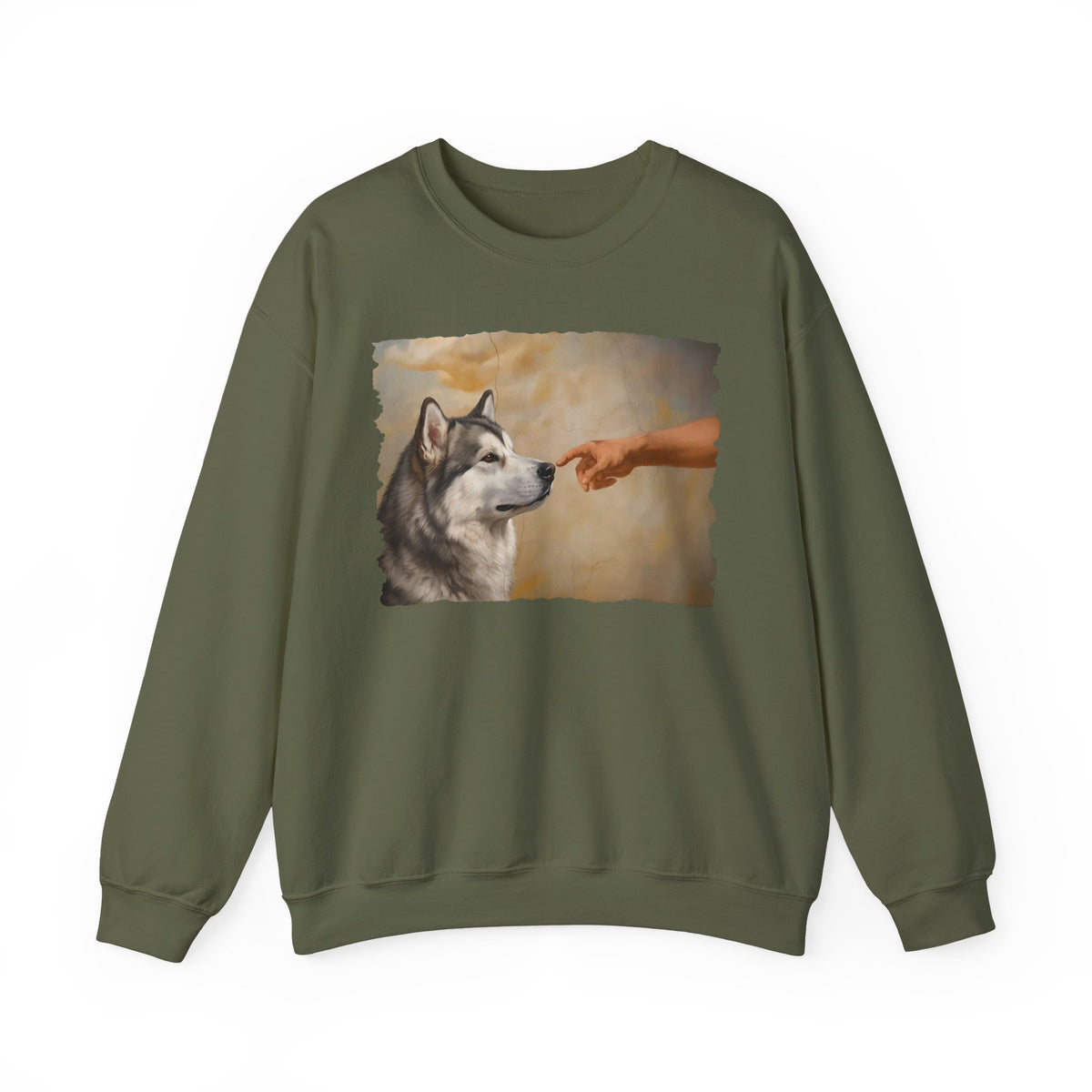 Alaskan Malamute Creation Crewneck Sweatshirt