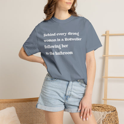 Rottweiler Strong Woman Premium Tee