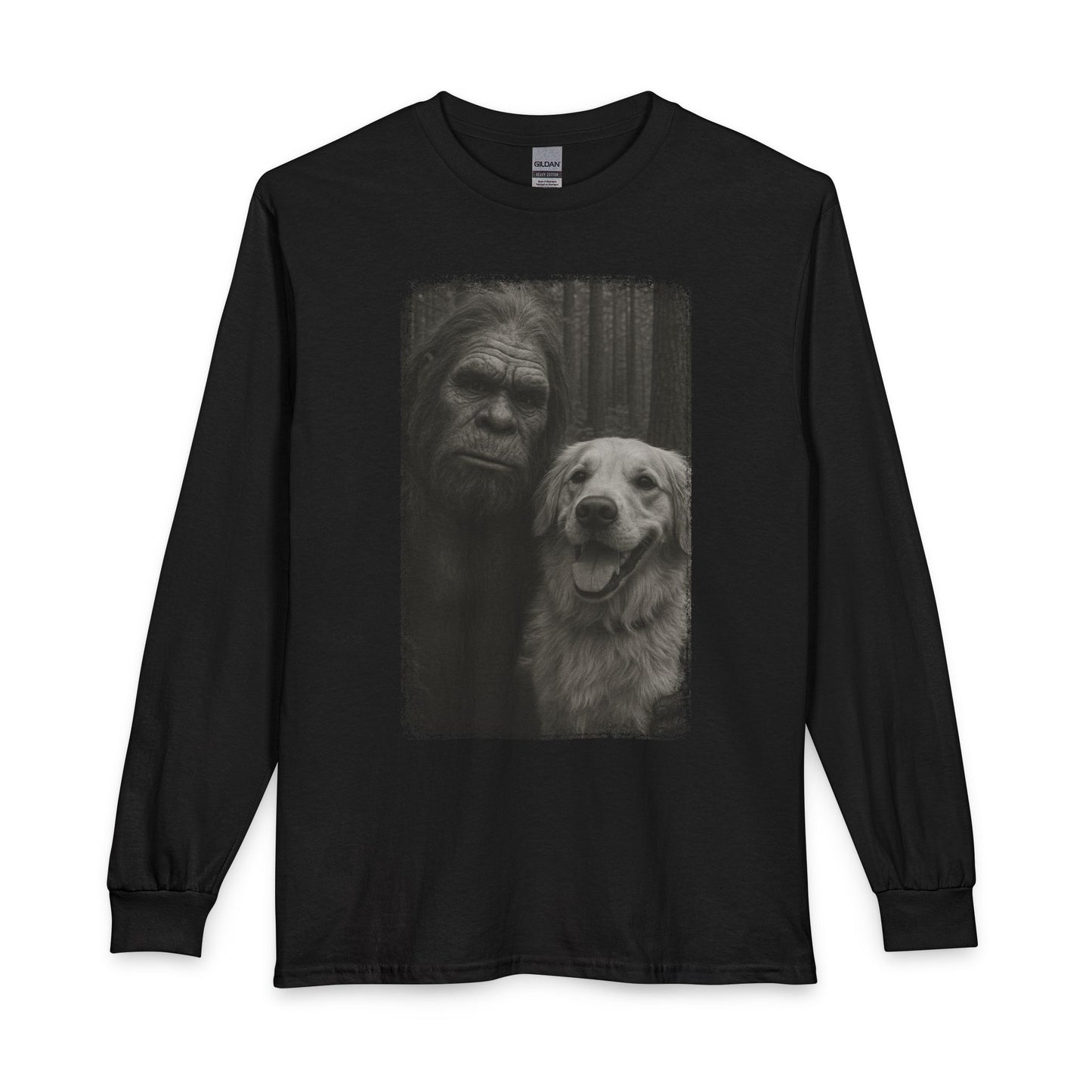 Bigfoot & Golden Retriever Selfie Long Sleeve