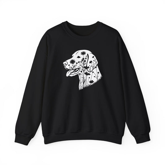 Vizsla Flowers Crewneck Sweatshirt