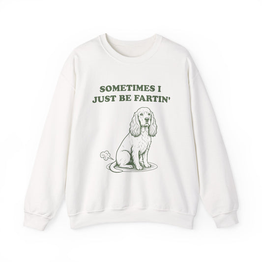 Cocker Spaniel Farts Crewneck Sweatshirt