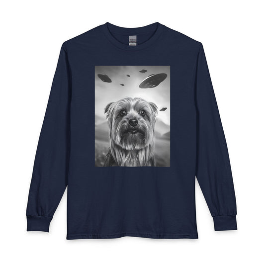Yorkshire Terrier UFO Long Sleeve Navy