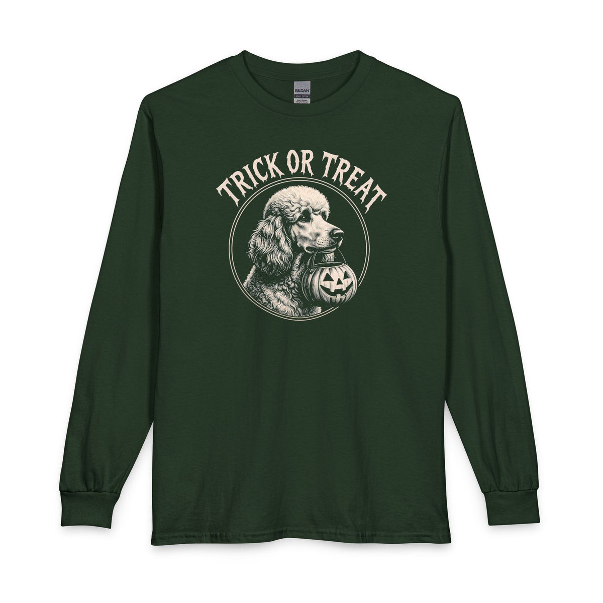 Standard Poodle Trick Or Treat 2 Long Sleeve
