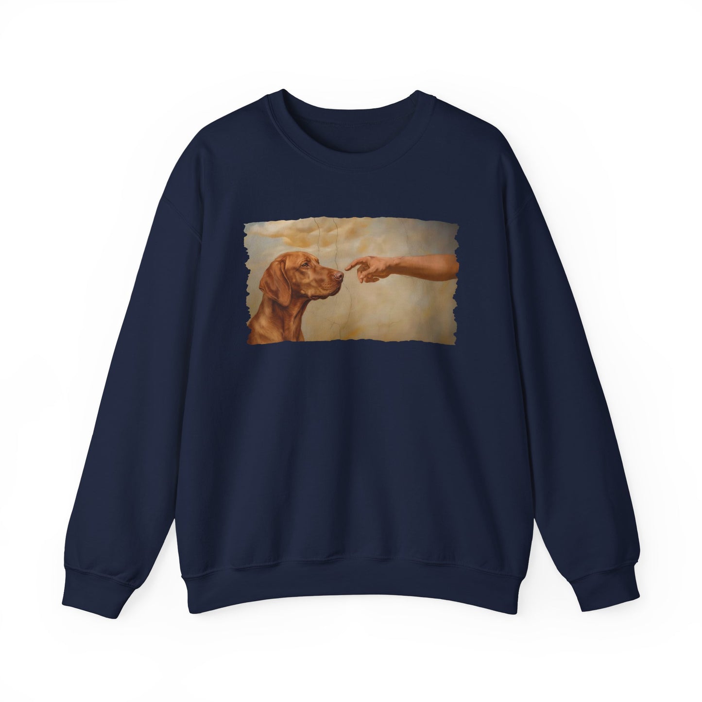 God Creates Vizsla Crewneck Sweatshirt