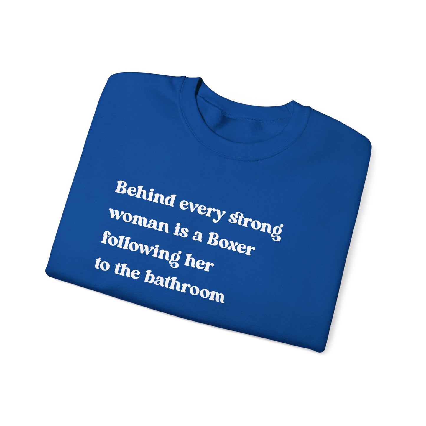 Boxer Strong Woman Crewneck Sweatshirt
