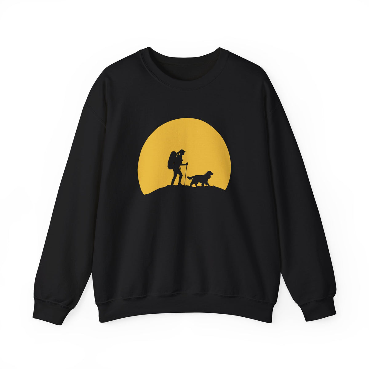 Cocker Spaniel Hiking Crewneck Sweatshirt