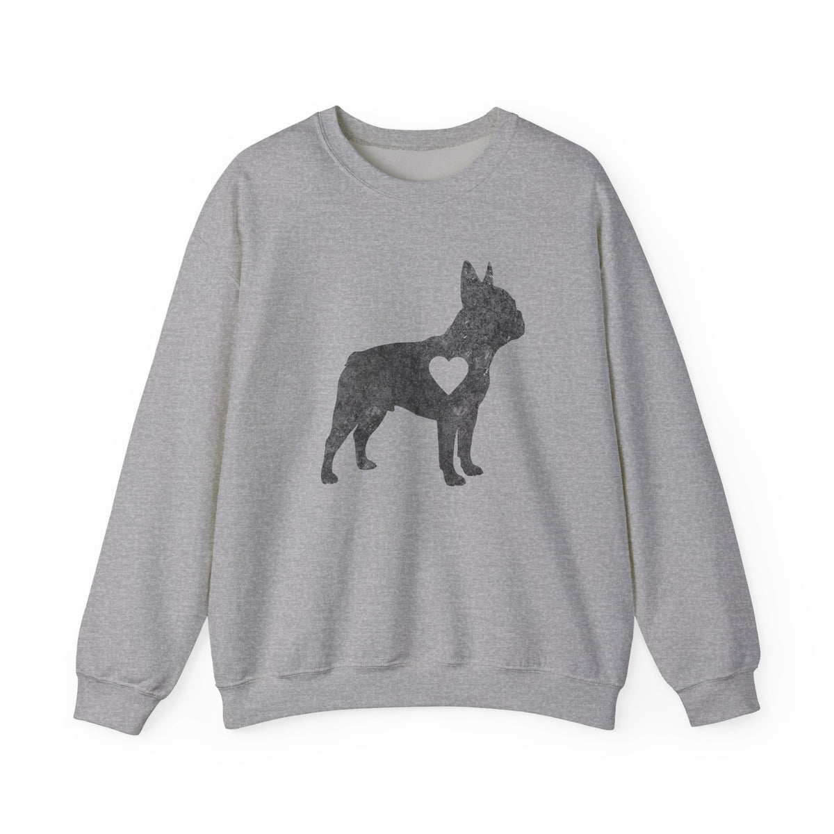 Frenchie Love Crewneck Sweatshirt Sport Grey