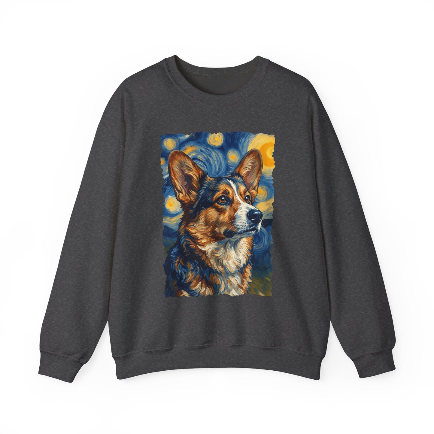 Cardigan Welsh Corgi Sable Van Gogh Crewneck Sweatshirt