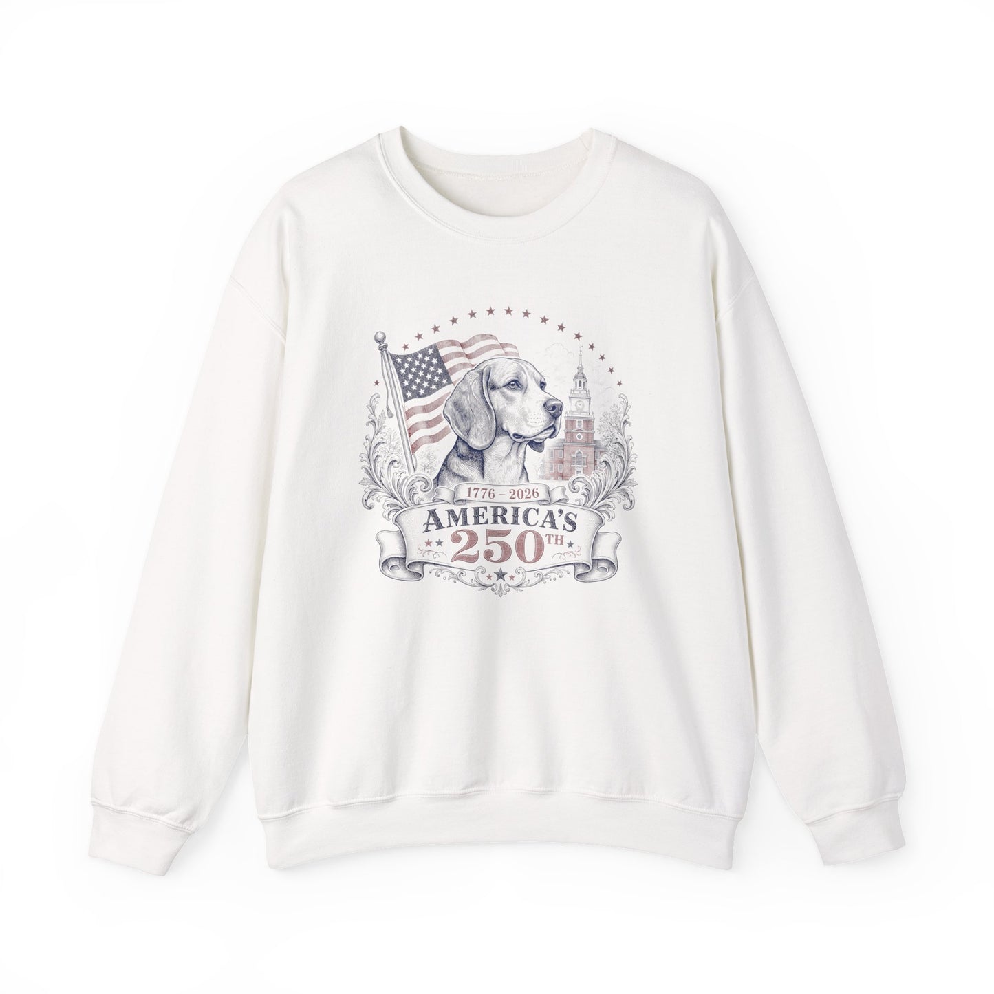 250 Years USA Beagle Crewneck Sweatshirt