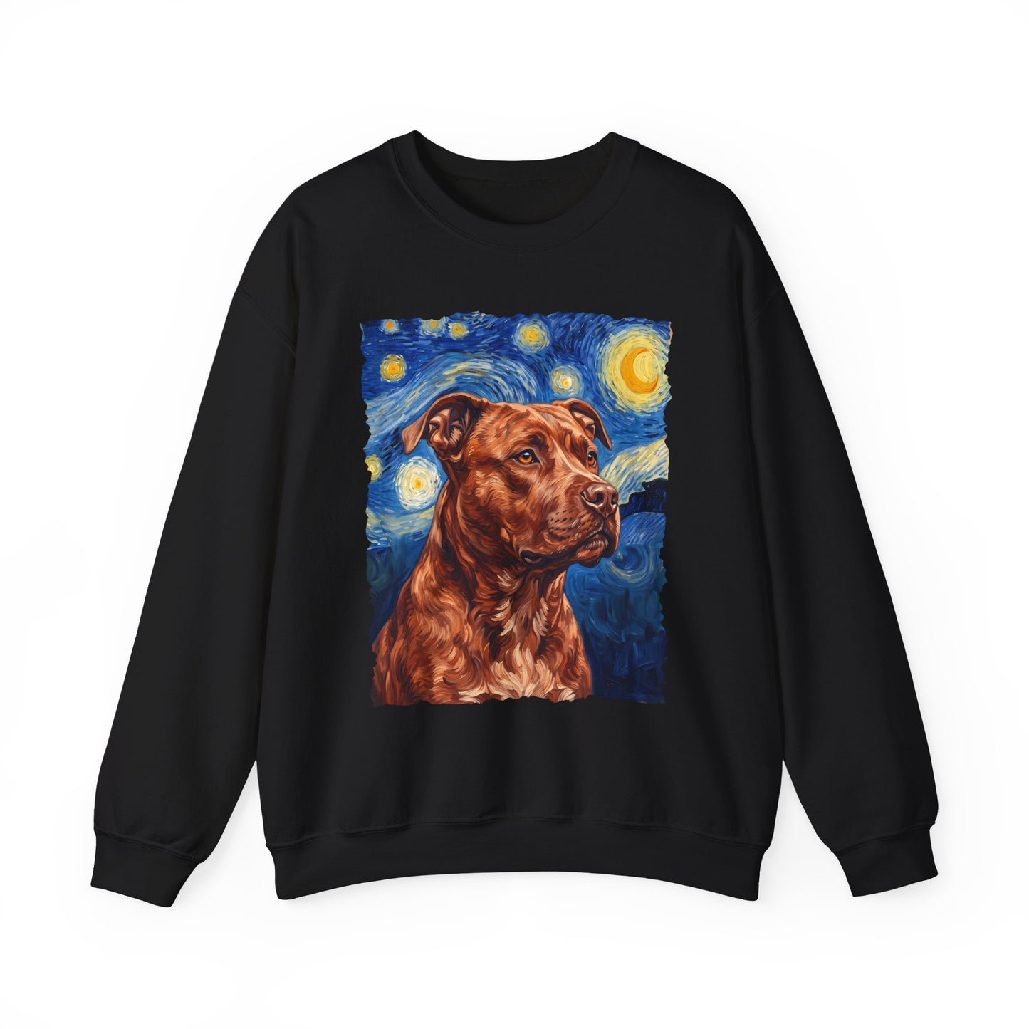 Pitbull Red Nose Van Gogh Crewneck Sweatshirt