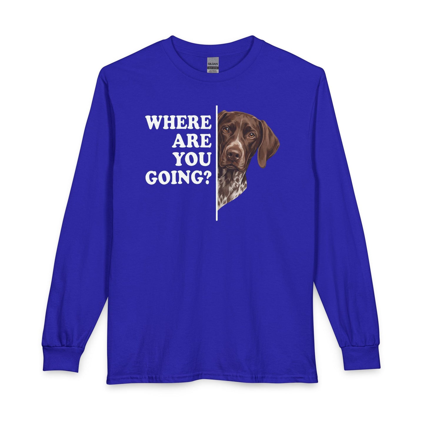German Shorthaired Pointer Followning Long Sleeve