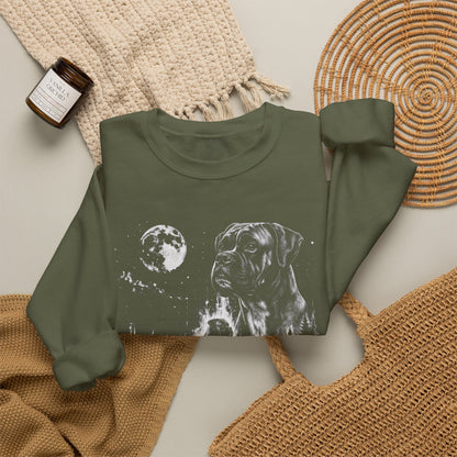 Boxer Moon Crewneck Sweatshirt