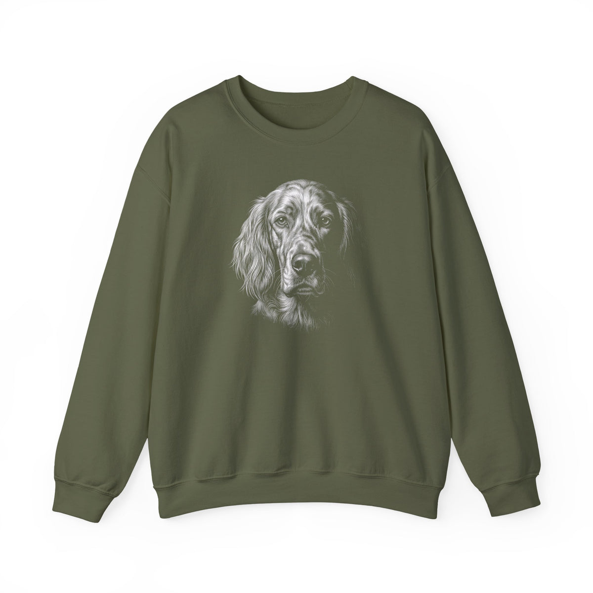 English Setter Engraved Crewneck Sweatshirt