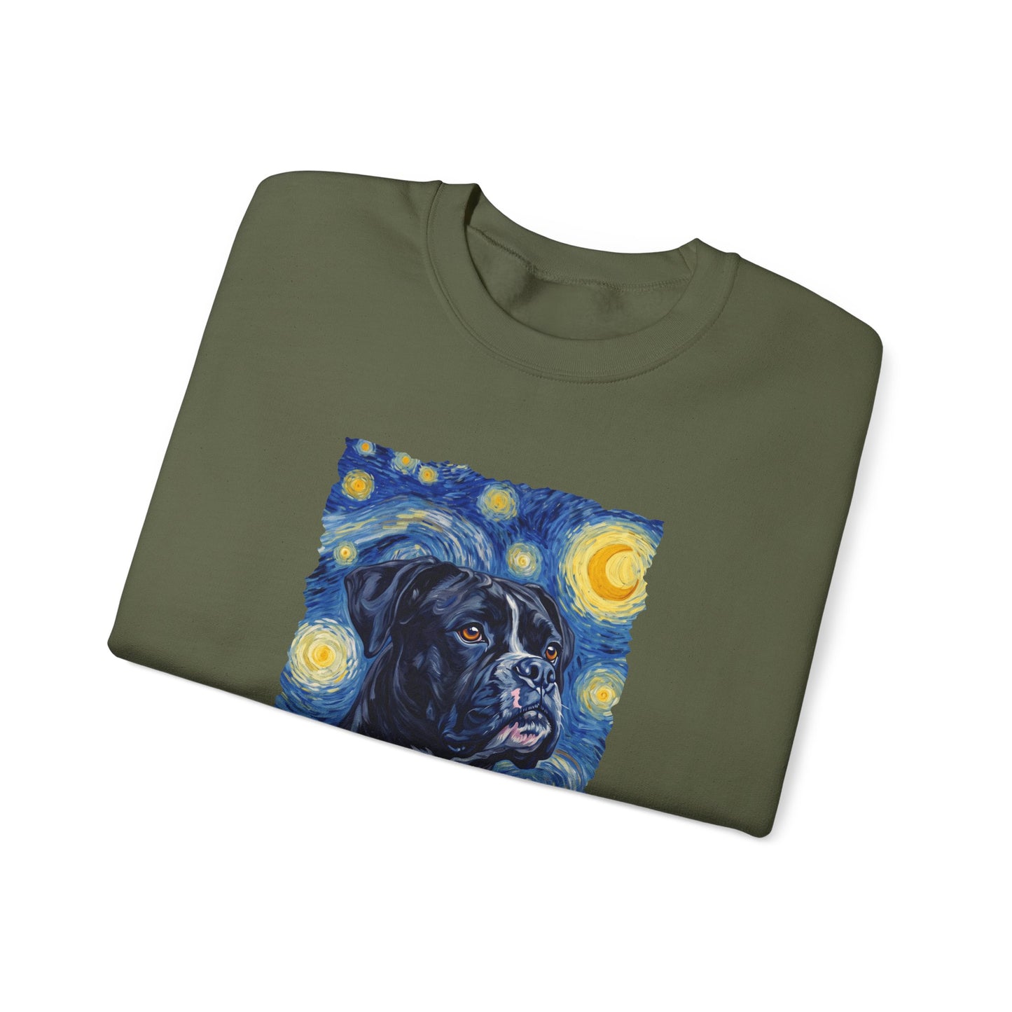 Black Boxer Van Gogh Crewneck Sweatshirt